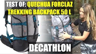 QUECHUA FORCLAZ Trekking Backpack 50 L DECATHLON [upl. by Rubenstein]