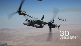 THREE DECADES  BellBoeing V22 Osprey Anniversary [upl. by Ellehcim]