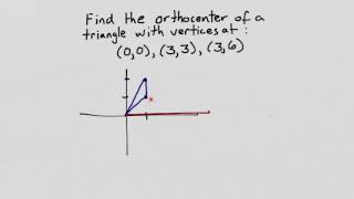 Finding Orthocenter Coordinates [upl. by Akinek]