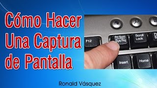 Como hacer una Captura de Pantalla en PC o Laptop [upl. by Aicilaana192]