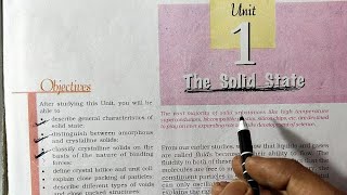 Class 12 Chemistry Chapter 1 The Solid State Part 1 NCERT Hindi 20212022 [upl. by Omsare362]