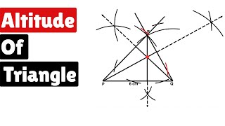 How to Draw Altitudes of a Triangle amp Orthocenter [upl. by Epperson838]