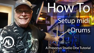 How To Setup Midi Drums using Studio One [upl. by Hagile609]