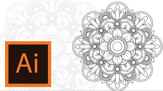 Tutorial Mandala Illustrator MANDALA ILLUSTRATOR 3 [upl. by Datha650]