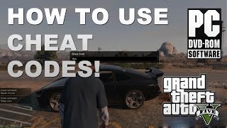 GTA 5 PC  How to Use Cheat Codes Tutorial [upl. by Kristyn708]