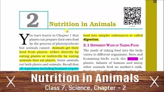 CLASS 7 SCIENCE CHAPTER 2 NCERT Nutrition in Animals [upl. by Ayikal]