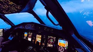 Turbulent Bad Weather Cockpit Landing  ATR 72600 [upl. by Siol684]