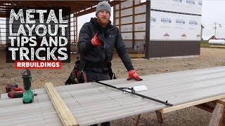 Layout Metal Siding Tips and Tricks [upl. by Adirahs]