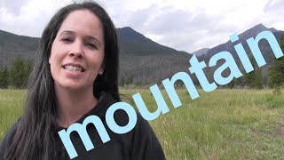 How to Say MOUNTAIN and SENTENCE  American English [upl. by Sihunn]