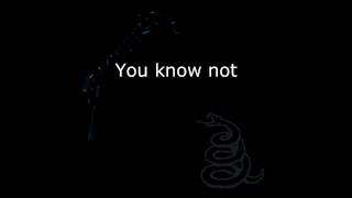 Metallica  Holier Than Thou Lyrics HD [upl. by Sucerdor93]