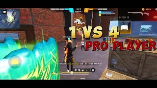 1 vs 4 With pro player custom room Pagal M10 [upl. by Moran557]