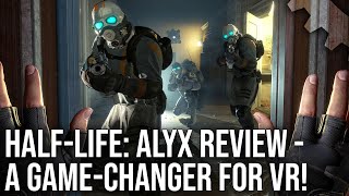 HalfLife Alyx  The Digital Foundry Tech Review  A GameChanger for VR [upl. by Enyawal]