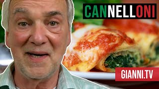 Spinach and Ricotta Cannelloni Italian recipe  Giannis North Beach [upl. by Asinet]