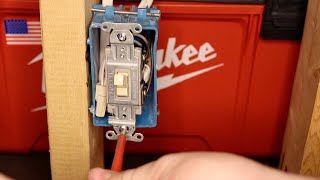 The CORRECT way to wire a light switch [upl. by Locke]