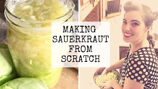 Making Sauerkraut from Scratch [upl. by Sevein]