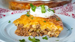 Impossible Taco Pie [upl. by Ayna399]