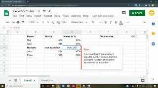 How to remove errors in excel formula amp replace with blank value Remove VALUE errors [upl. by Undine35]