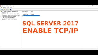 How to Enable SQL Server 2017 Express TCPIP Connection on Windows 10 [upl. by Fawcett78]