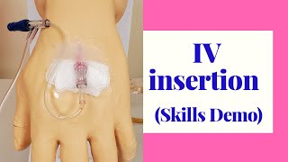 IV INSERTION SKILLS DEMO [upl. by Hako]