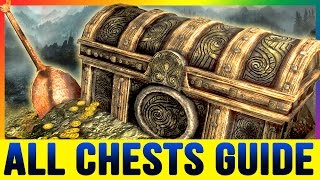 Skyrim Special Edition  ALL SECRET CHEST Silverdrift Lair Locations Walkthrough Chests Guide [upl. by Emmie599]