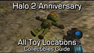 Halo 2 Anniversary  All 8 Toys Locations Guide  Toybox Achievement [upl. by Anahsor729]