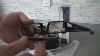 Unboxing Sony Active Shutter 3D Glasses for 3D LCD BRAVIA [upl. by Neersin]