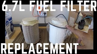 Ram 67L Cummins BOTH Fuel Filter Replacement HOWTO [upl. by Howlan]