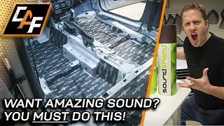 IMPROVE SOUND Deadening Treatment EXPLAINED  Better Bass and Improved Sound Quality [upl. by Ijar]