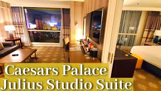 Caesars Palace Las Vegas  Julius Studio Suite  1 King [upl. by Licha514]