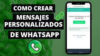 Como crear mensajes personalizados de Whatsapp  Link para Whatsapp  SUPER FÁCIL [upl. by Nanfa308]