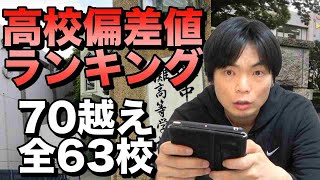 全国高校偏差値ランキング【偏差値70越え63校一挙紹介！】 [upl. by Fia]