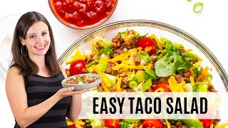 Healthy TACO SALAD RECIPE Easy In 20 Minutes [upl. by Lzeil19]