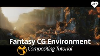 Fantasy CG Environment  Compositing Tutorial [upl. by Leiad]