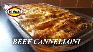 How To Make Delicious Beef Cannelloni  Simple Easy Homemade Cannelloni  Fantastic Italian Pasta [upl. by Asillim]