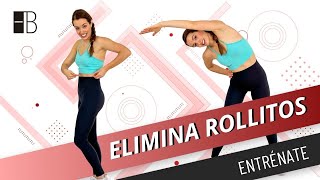 Ejercicios para REDUCIR CINTURA y ELIMINAR ROLLITOS de la espalda [upl. by Omle36]