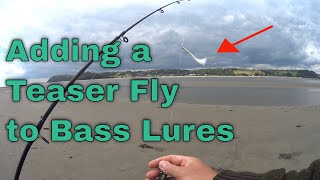 Adding a Teaser Fly to Bass spinning lures [upl. by Nadabas]