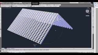 Autocad 2013 Modélisation charpentetoiture tutoriel [upl. by Ivory748]