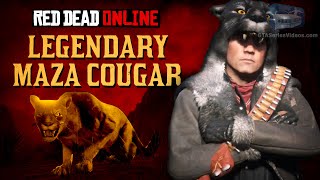 Red Dead Online  Legendary Maza Cougar Location Animal Field Guide [upl. by Lidaa]