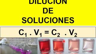 DILUCION DE SOLUCIONES facil [upl. by Schoenfelder]