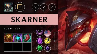 Skarner Top vs Gnar Rampage  NA Master Patch 1424 [upl. by Ardnasac]