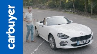 Fiat 124 Spider indepth review  Carbuyer [upl. by Ecnerual]