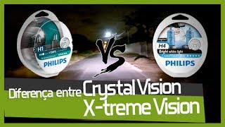 Veja a diferença entre a Lâmpada Crystal Vision e XTreme Vision Philips  TUNING PARTS [upl. by Annice]