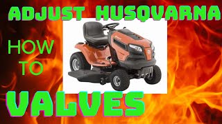 HOW TO ADJUST VALVES ON A HUSQVARNA BRIGGS amp STRATTON INTEK 22V ENGINE [upl. by Halyk316]