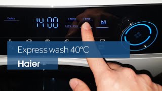 Haier IPro Series 7 washing machine  Express wash 40°C [upl. by Aaron577]