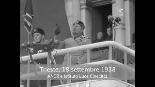 Il discorso di Mussolini a Trieste del 18 settembre 1938 [upl. by Alurd]