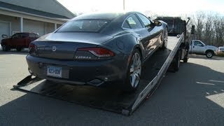 100000 Fisker Karma breaks down at Consumer Reports test track  Consumer Reports [upl. by Arvo]