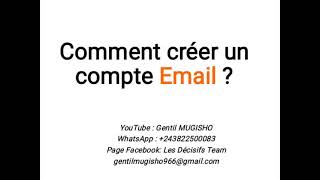 comment créer un compte Email français [upl. by Colline]