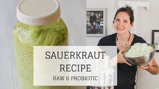 Sauerkraut Recipe  GAPS DIET RECIPES STAGE 1  Bumblebee Apothecary [upl. by Anaher]