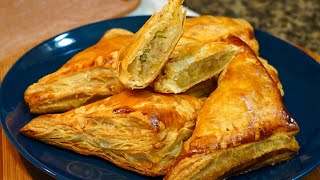 SAMOSA PUFFS ANYONE CAN MAKE  QUICK amp EASY SAMOSA PATTIES [upl. by Maitilde65]