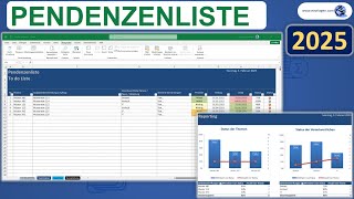 Pendenzenliste Excel Vorlage Tutorial Anleitung [upl. by Yves305]